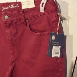 Universal Thread Vintage Stretch Straight Leg Jeans - Pink Rose 14 & 18